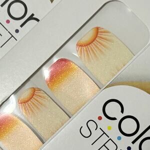 New Color Street “Solstice Sunrise” Peaking Sun and Sunrise Motifs Nail Strips